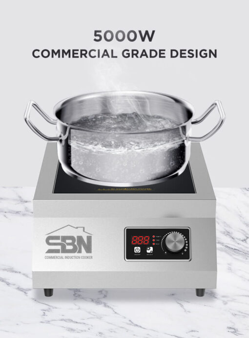 Bếp từ công nghiệp phẳng đơn 5kW SBN-TP5A-05 - Ảnh 3