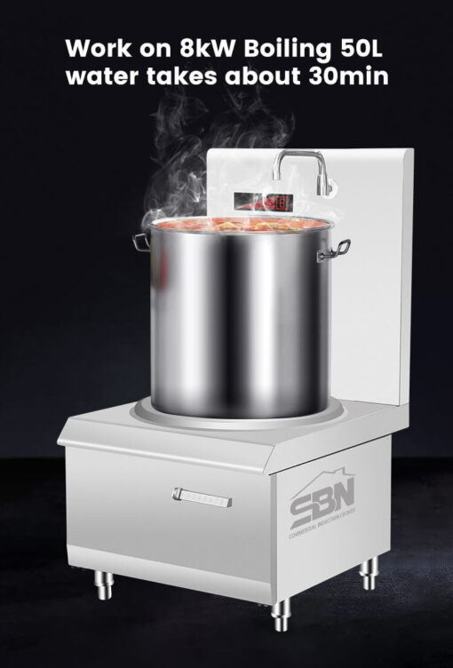 Bếp hầm điện từ đơn công nghiệp 15kW SBN-TL15C-02 100L - Ảnh 12