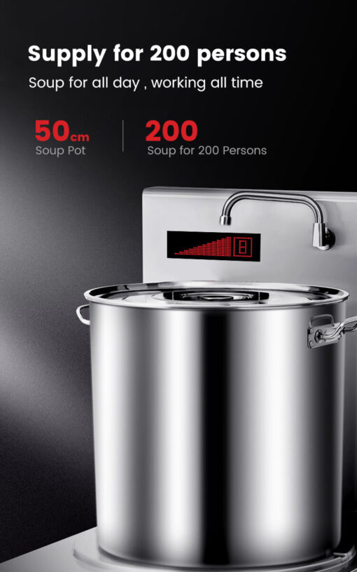 Bếp hầm đôi điện từ công nghiệp 2x15kW (30kW) SBN-STL15C-01 2x100L - Ảnh 4