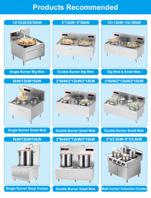 Bếp hầm đôi điện từ công nghiệp 2x15kW (30kW) SBN-STL15C-01 2x100L - Ảnh 17