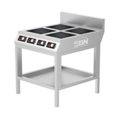 Bếp từ công nghiệp 4 vùng nấu mặt phẳng 4x5kW (20kW) SBN-AB0011A