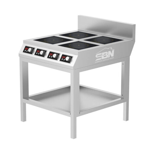 Bếp từ công nghiệp 4 vùng nấu mặt phẳng 4x5kW (20kW) SBN-AB0011A