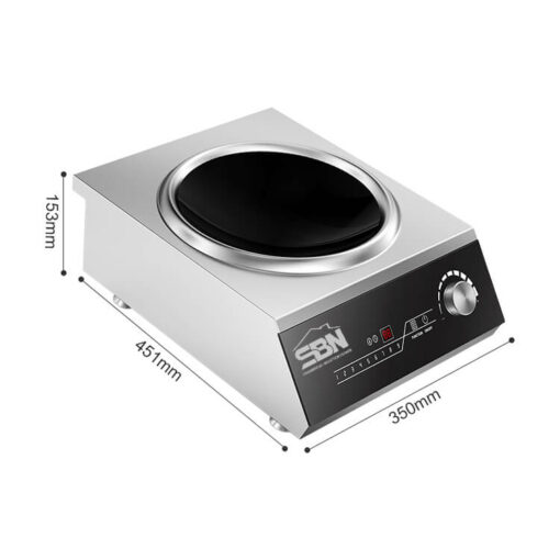 Bếp từ công nghiệp lõm đơn 3.5kW SBN-TA3.5X-01 - Ảnh 2