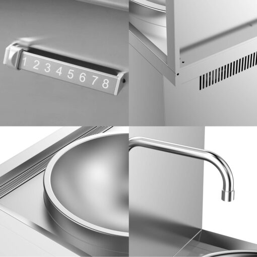 Bếp xào chảo liền đôi điện từ công nghiệp 15kW SBN-SDC15C-07 - Ảnh 6